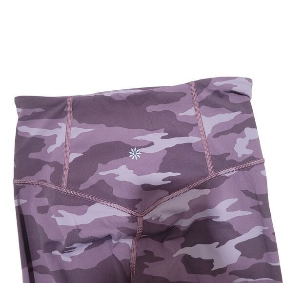 Athleta Camo Elation 7/8 Tight Leggings XS‎ Pink Camo Yoga Workout Pants Magenta - Picture 5 of 9